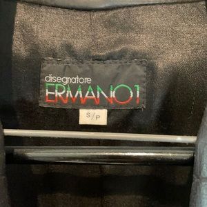 Full length leather jacket.  Excellent